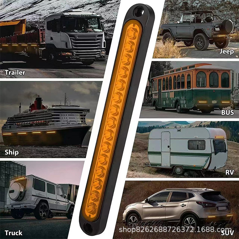 15Led High-Mounted Brake Tail Light 12V24V Car Trailer Tail Light Led Truck Tail Light Truck X20