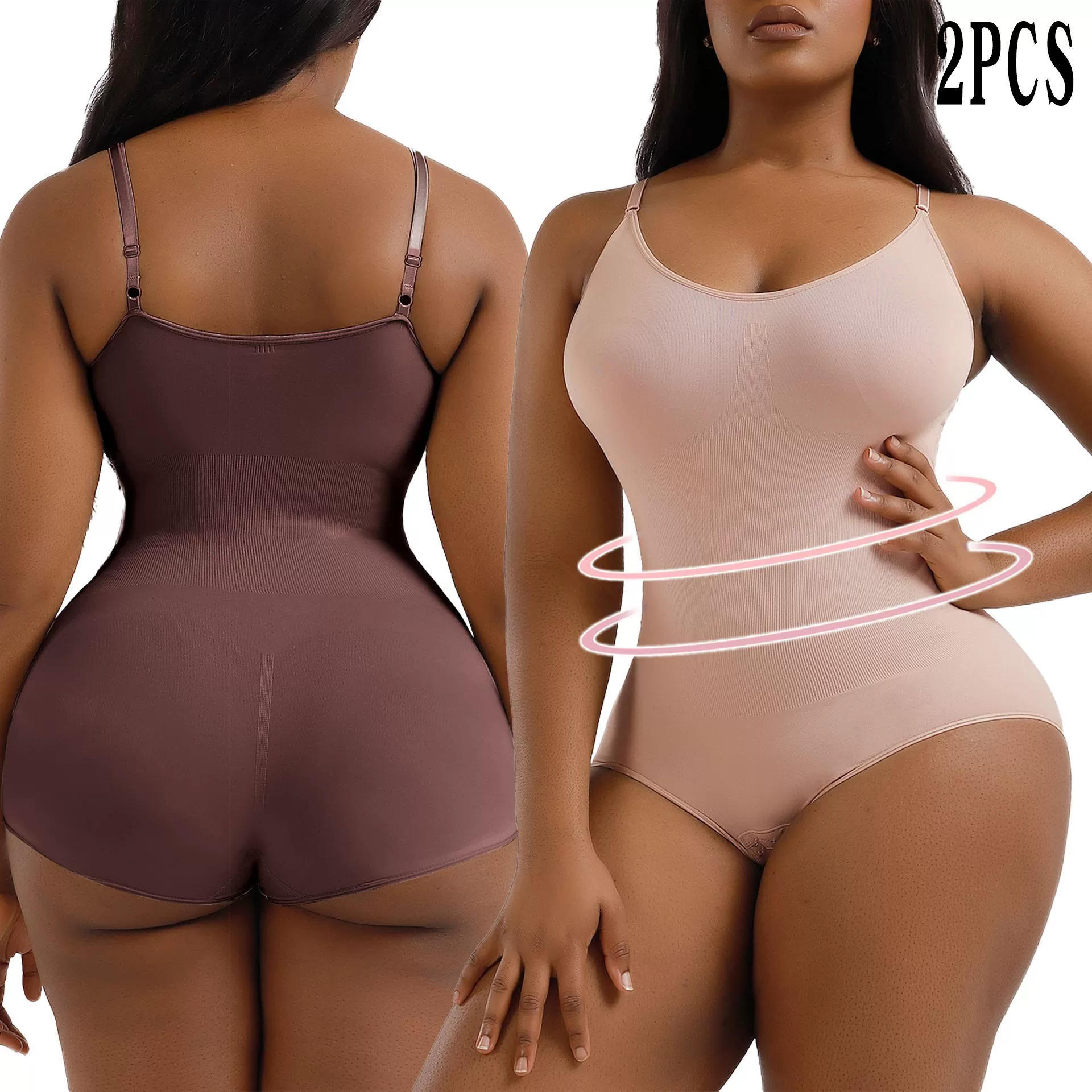 Постpartum Shapewear Bodysuit, European Style, Plus Size, Hip-Lifting Support
