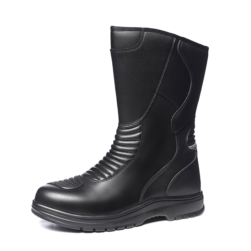 Botas de motocicleta transfronterizas al aire libre Botas de motocicleta antideslizantes anti-desgaste transpirables a prueba de viento contra colisiones Botas de servicio de carretera