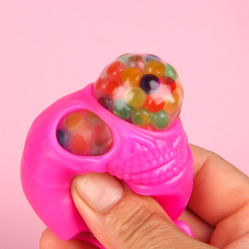Juguete Antiestrés de Calavera Alienígena, Bola de Agua para Apretar, para Bromas de Halloween, Venta al por Mayor