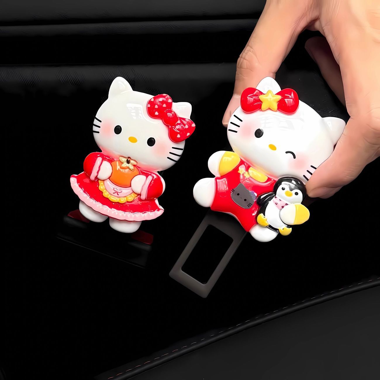 Hellokitty Car Seat Belt Plug-In Buckle Plug Hello Kitty Car Seat Belt Extension Holder Decoration
