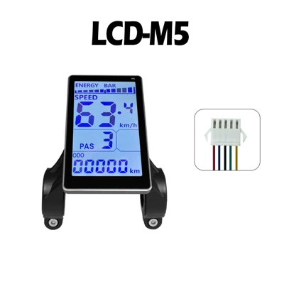 Dağ velosipedi litium batareya LCD-M5 elektrik skuter ağıllı LCD sayğac/SM konnektor