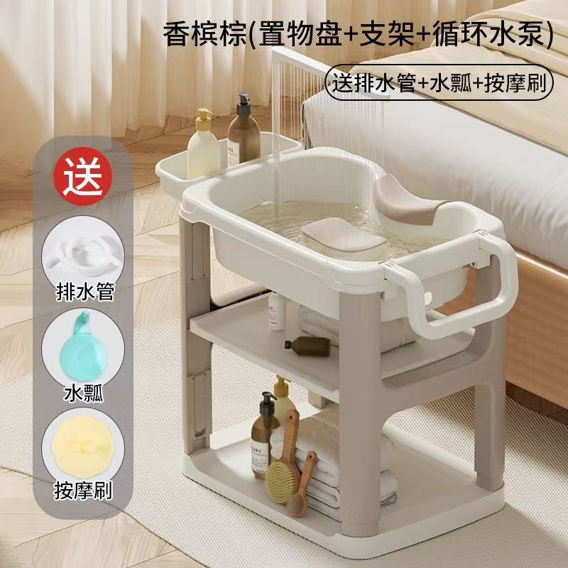 lavabo doméstico para mujeres embarazadas tipo reclinado para mujeres embarazadas, lavabo de cabello para niños embarazados, lavabo de cabello para ancianos acostados con ruedas elevables image 20