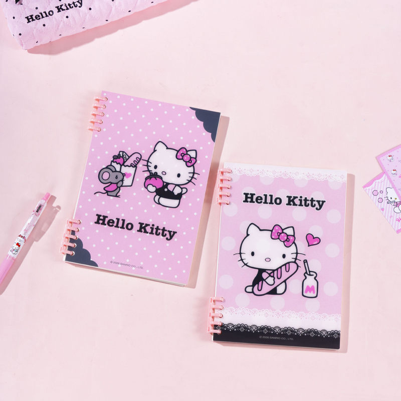 Yuemu X Sanrio Co-Branded A5 Loose-Leaf Notebook with Horizontal Lines Hellokitty Student Notebook Diary Notebook Yuemu X Sanrio Co-Branded A5 Loose-Leaf Notebook with Horizontal Lines Hellokitty Student Notebook Diary Notebook