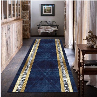 Alfombra de sala de estar doméstica transfronteriza cortable pasillo puerta de entrada lavado con agua en la alfombra de la casa