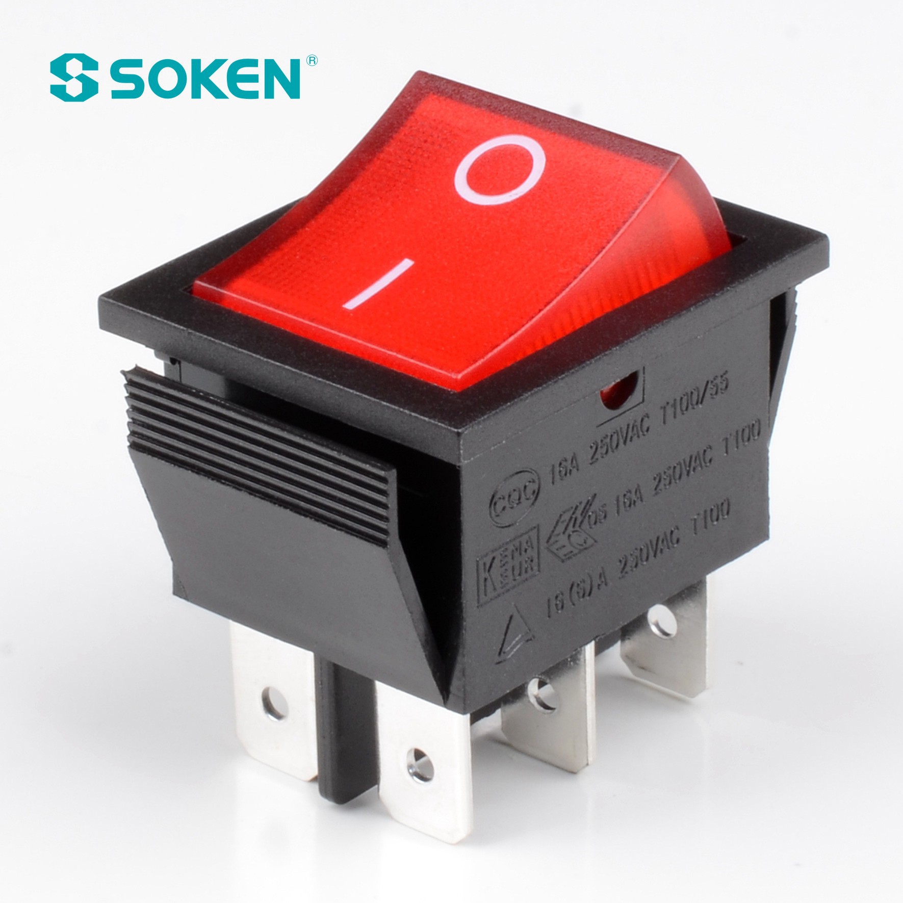 SOKEN两档六脚开关ON-ON转换开关电焊机空压机电源开关宁波厂批发