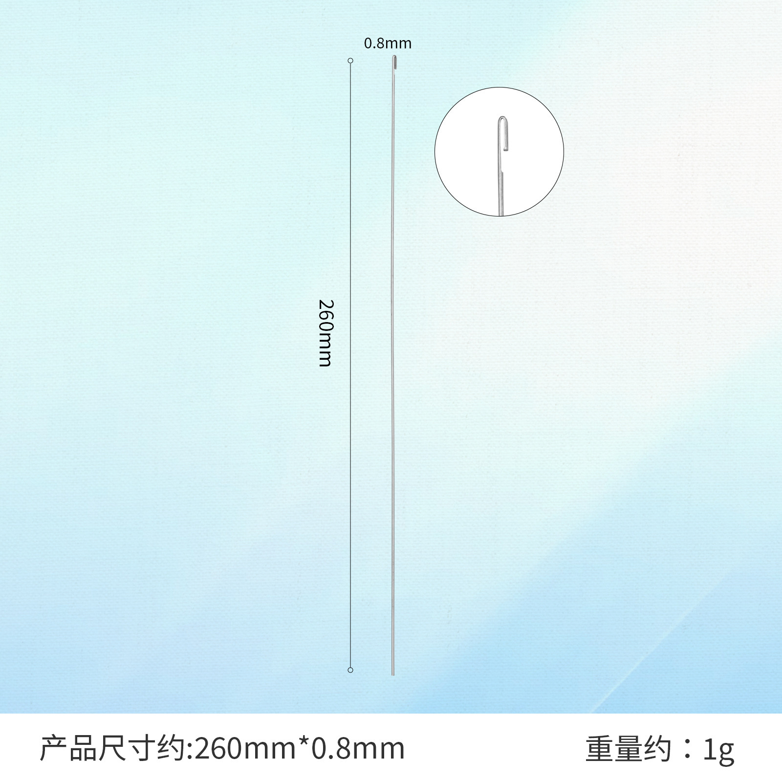 Venta directa de fábrica Aguja de apertura intermedia Aguja de enhebrado Aguja de orificio medio Aguja de enhebrado Aguja de enhebrado Collar de bricolaje