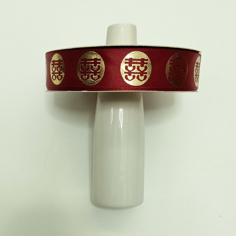 Suministros DE BODA Cinta de oro rojo Embalaje de regalo de mano Xi carácter cinta festiva Cinta Roja al por mayor cinta de encaje