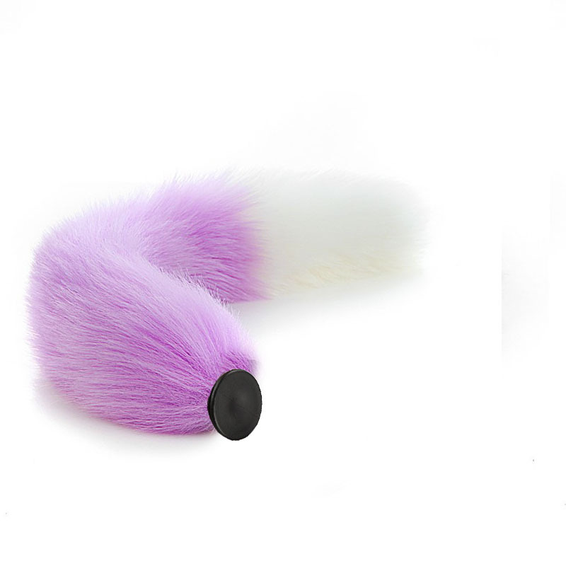 Sexy reemplazable Fox cola de silicona vibración anal plug back corte masturbación SM suministros para adultos entrega al por mayor