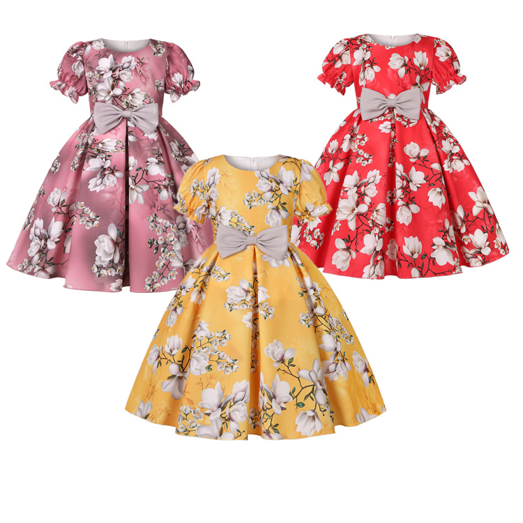 Children's dress with bow