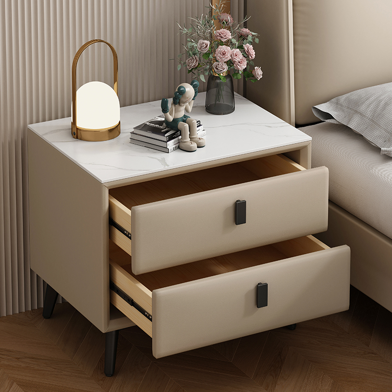 Madera de madera sólida simple 5 dormitorios pequeños hogares ligeros lujosos de alta calidad al lado de la cama mesa de cabecera de la cama