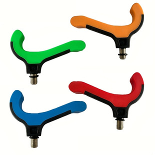 European-Style Fishing Feeder Bracket Head Figure-Eight L-Shaped Fishing Rod Bracket Rod Accessories with 3/8 Inch Thread