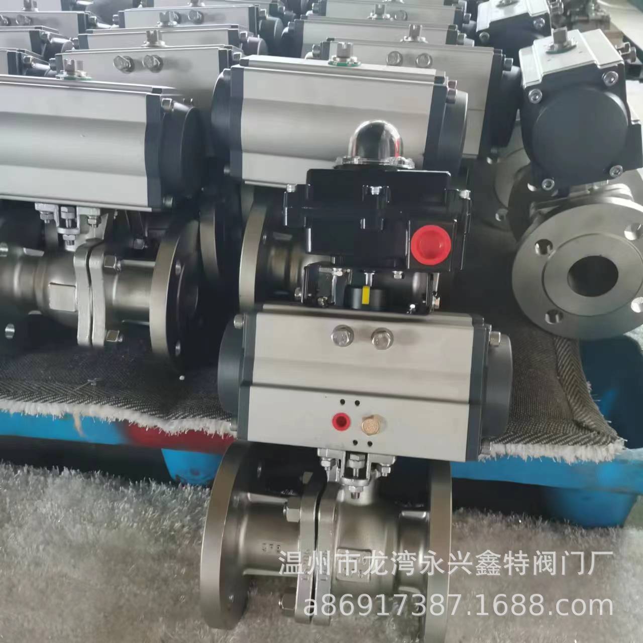 自控阀门，Q641F气动不绣钢球阀，不绣钢气动双作用球阀，球阀