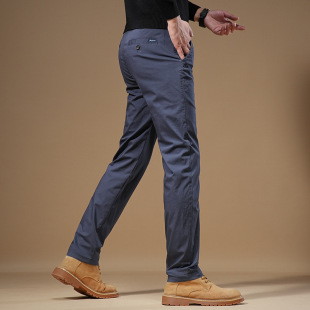 High-end Business Casual Pants Men's 2025 Spring and Summer New Fashionable All-match Stretch Fit Straight Men's Casual Pants
