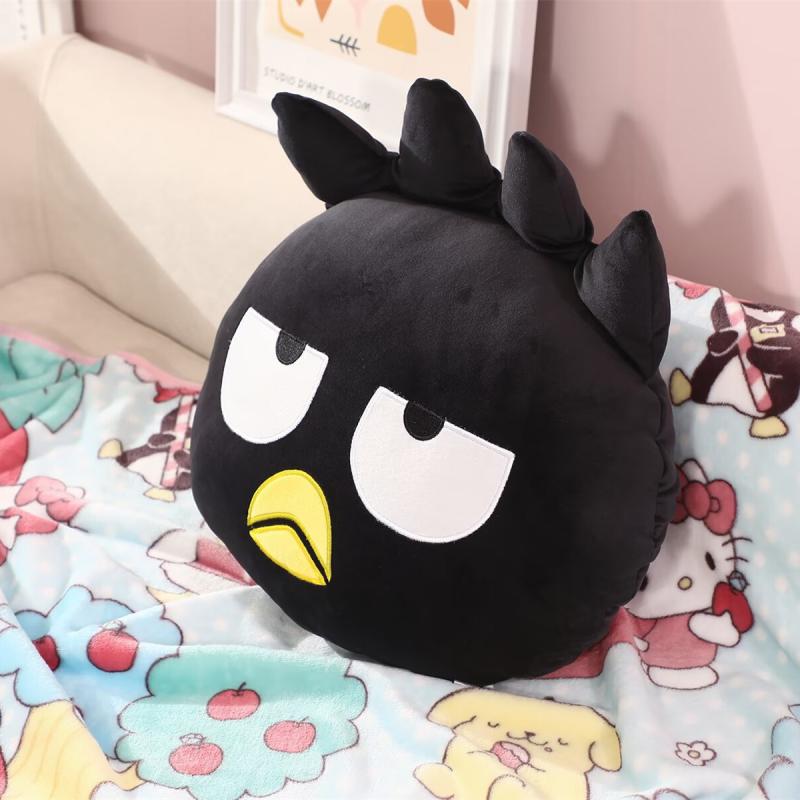 일본 인형 XO 쿨 펭귄 헤드 베개 소파 쿠션 침대 봉제 장난감 인형 에어컨 담요 2-in -1