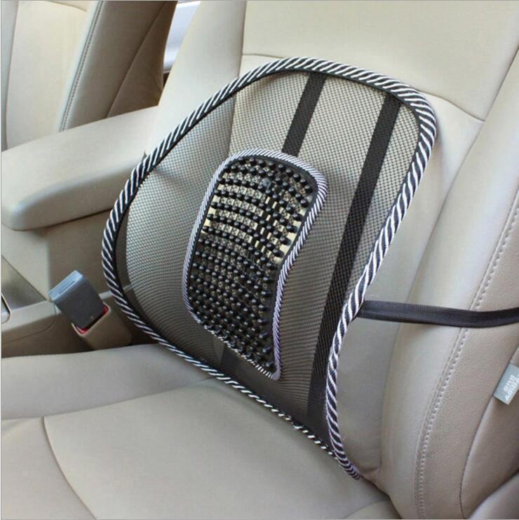 Alambre de acero grueso cuero uñas cintura cojín verano fresco transpirable seda de hielo Oficina Coche cojín masaje cojín cuidado de la salud cintura cojín