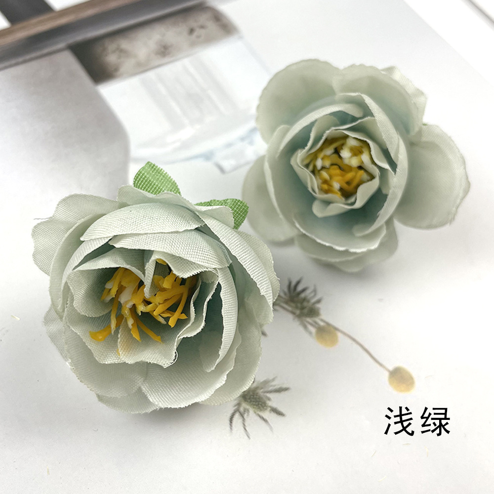 Hot sale retro brote de té de rosas DIY pecho material de tocado de flores de la pared de la sala de bodas arreglos de flores de fotografía adornos pequeños