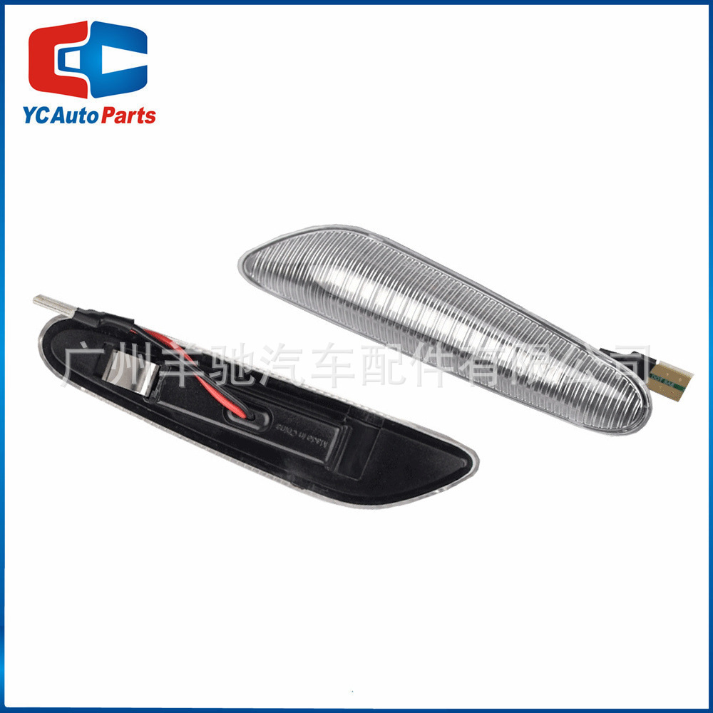 Adecuado para BMW Serie 3 E46 E90 E91 luz de guardabarros LED luz amarilla intermitente de agua corriente luz lateral enchufe T10