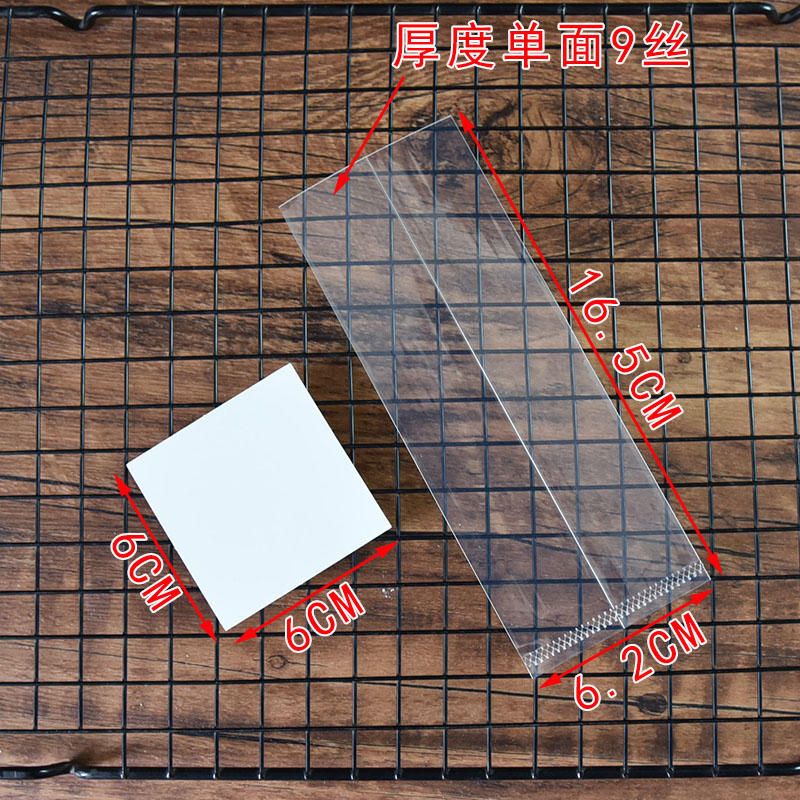 960 bolsa transparente + cartón 6.2X6.2X17CM - 100 pcs