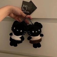 ハローキティかわいい小さな人形漫画ぬいぐるみバッグペンダントスクールバッグペンダント人形女の子菩提