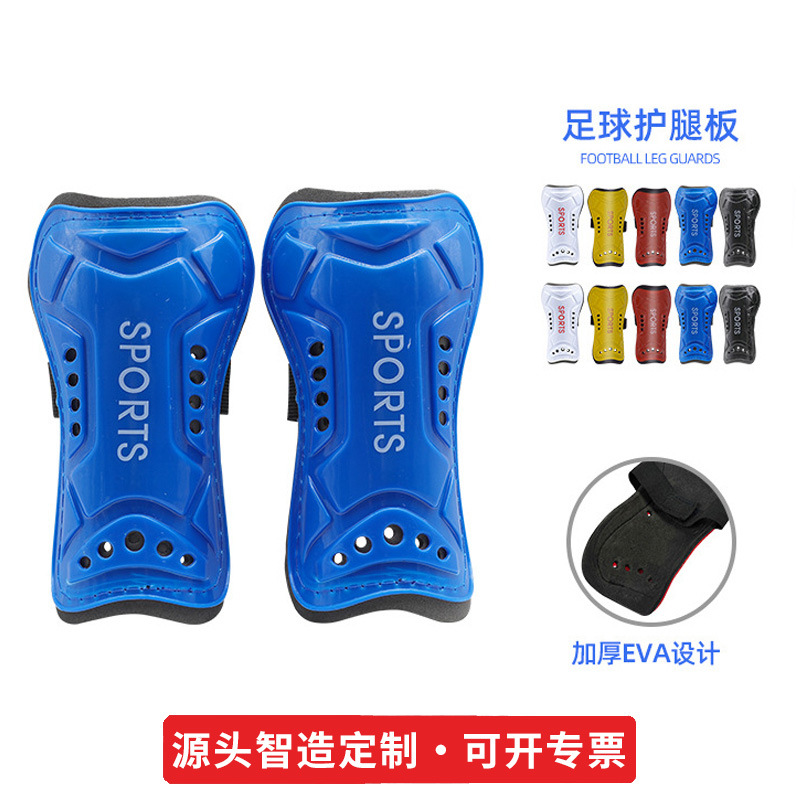 Football Shin Guards, Sports Calf Protection Socks, Strap-On Protective Pads, Thickened Multi-Hole Foot Guards, Men's Football Gear, Customizable