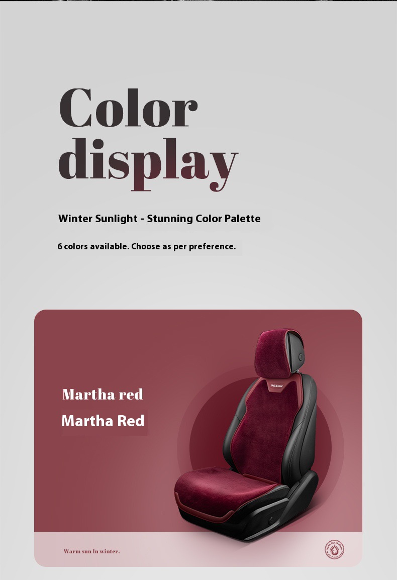 Plush Cushion Half-Pack Seat Cover Velvet Car Seat Cushion Winter Seat Cover Cross-Border E-Commerce Hot Selling Car Seat Cushion