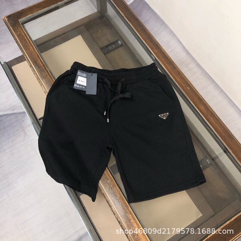 High Version P New Bermuda Triangle Casual Pants Loose All-match Men's Simple Five-point Shorts for Men