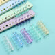 5-hole clip segmented plastic five-hole loose-leaf ring hand account diy multi-hole book clip creative binding loose-leaf buckle