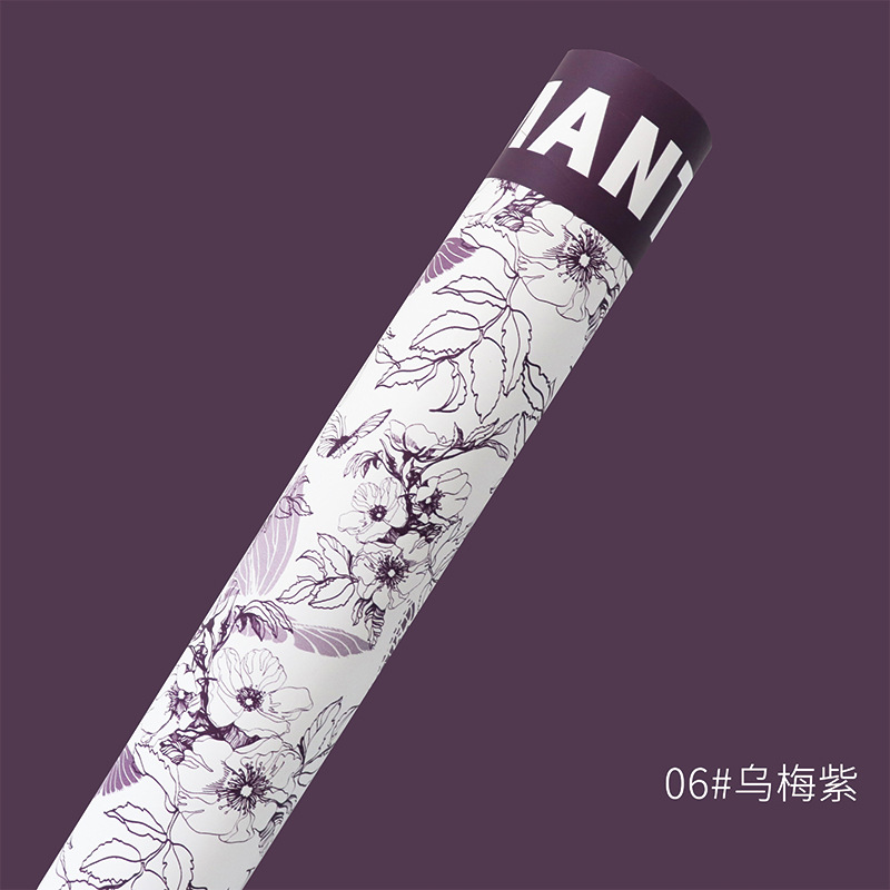 Huaxi fábrica de mariposas floral al por mayor ramo de flores papel de embalaje de flores mariposas inglés material de papel floral florista