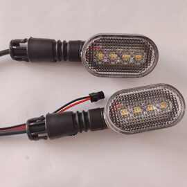 简易款电动车转向灯新款极光二轮车前转向灯48/60通用电动车配件