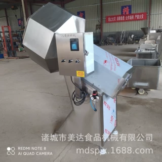 不锈钢滚筒搅拌机 麻辣鸭脖调味机 休闲食品八角圆桶拌料机现货