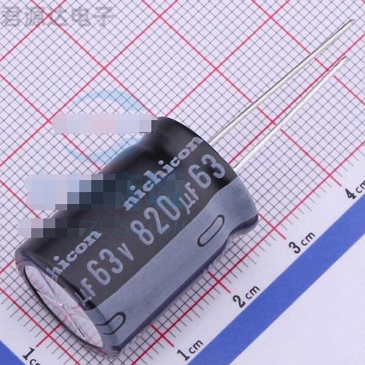 UHE1J821MHD6描述820uF 63V电解电容器