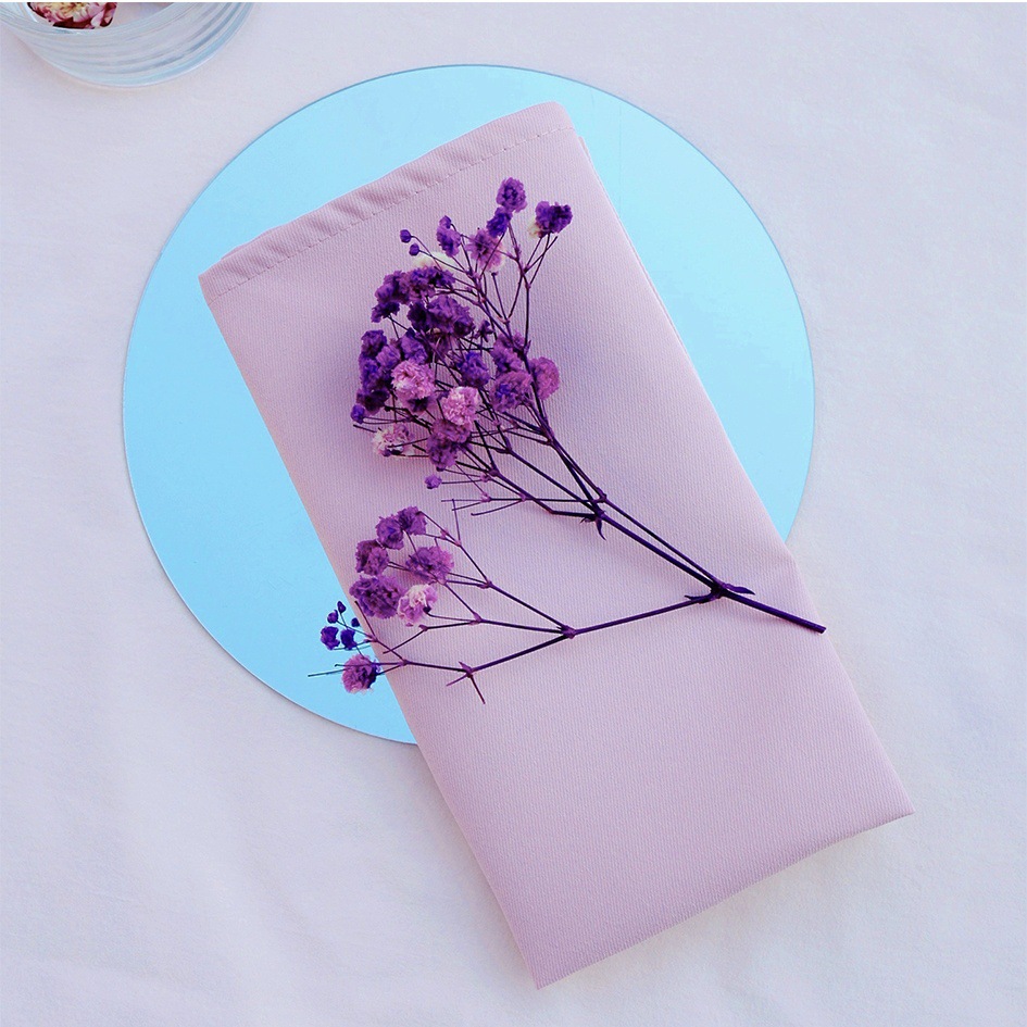 Servillas algodón poliéster servillas cuadradas hotel de boda transfronterizas decoración de mesa de comedor occidental almohadilla de Navidad servillas