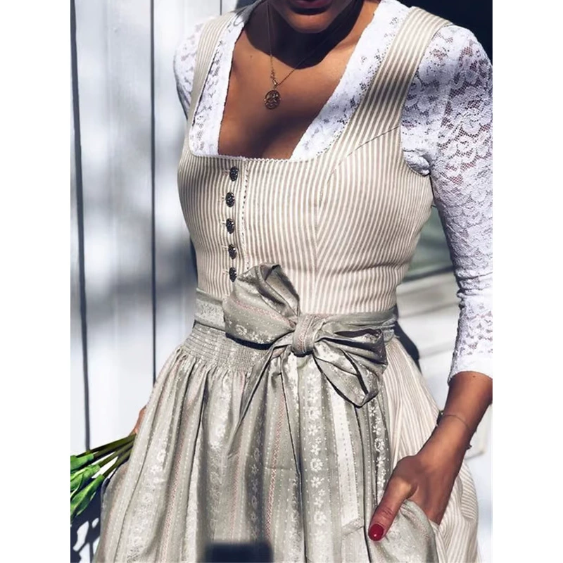 2025 Независимая станция Amazon Горячий стиль Немецкий костюм для Октоберфеста