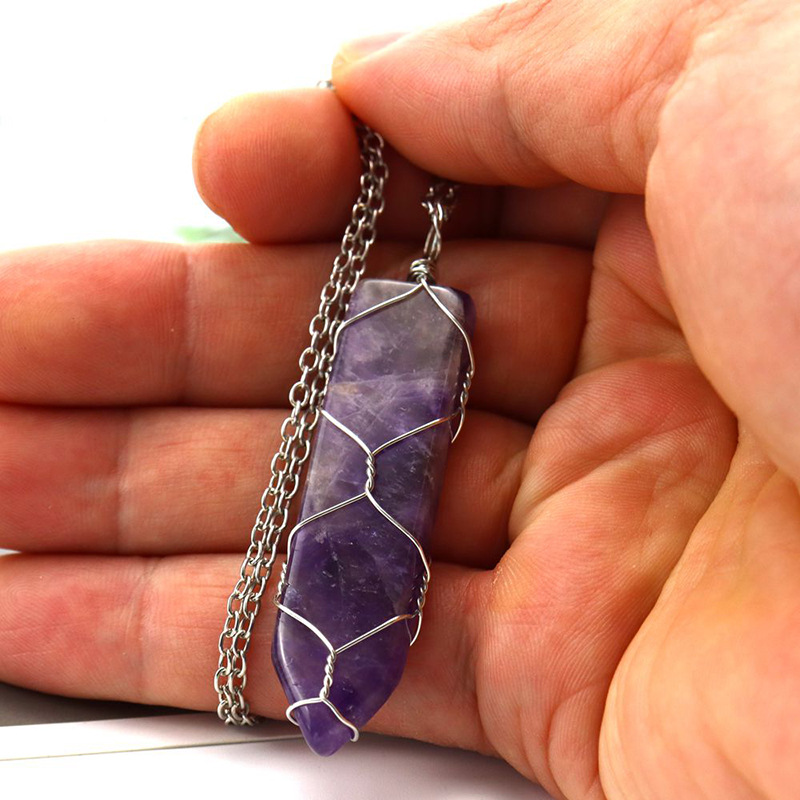 Fashion Geometric Agate Handmade Pendant Necklace 1 Piece