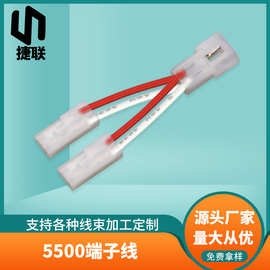 定制5500端子线5600空中对接公母线汽车灯座连接线太阳能板电源线