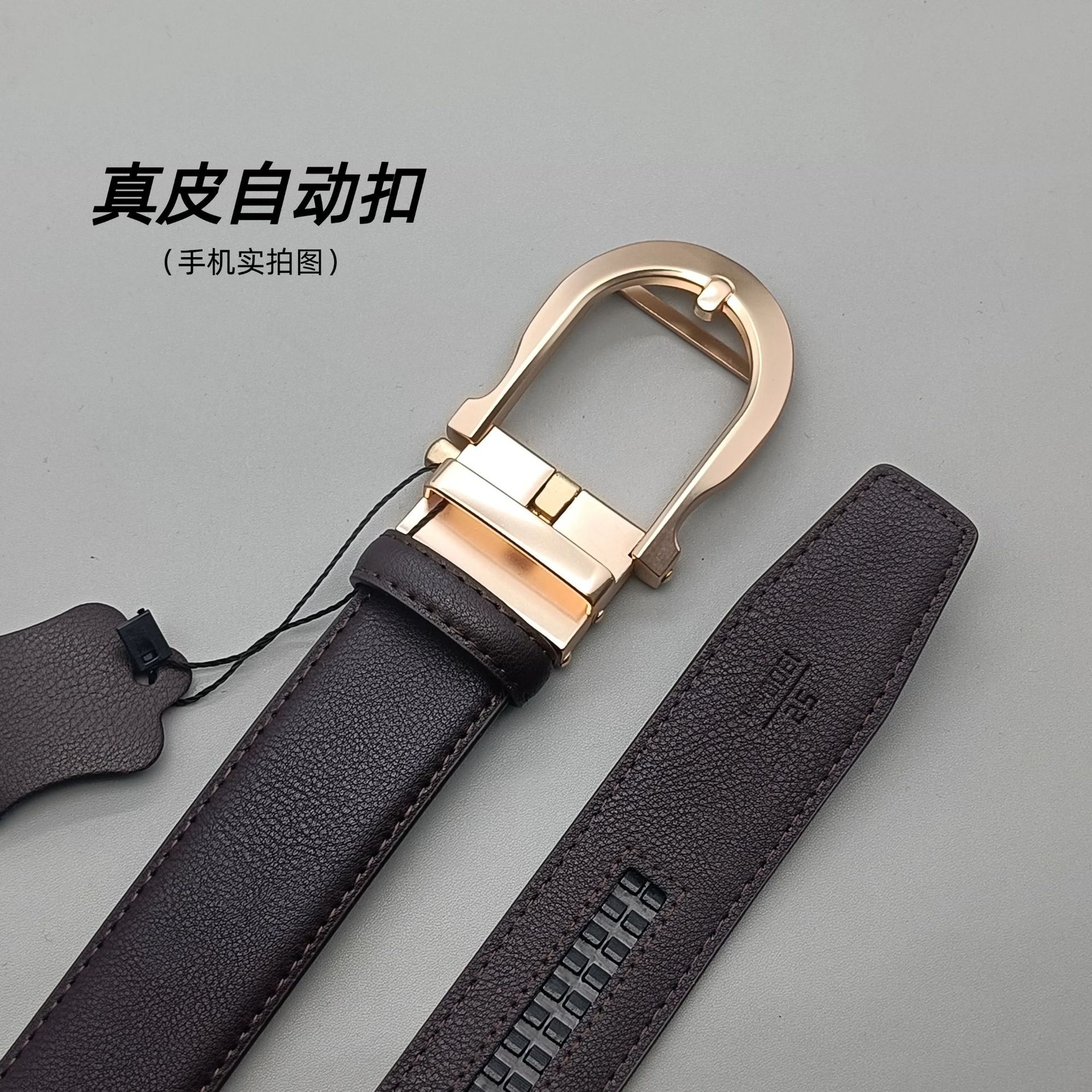 (Cross-border trading), (Wholesale), fashionable leather belt, genuine leather, Amazon