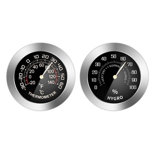 Mini Metal Mechanical Analog Thermometer / Hygrometer for