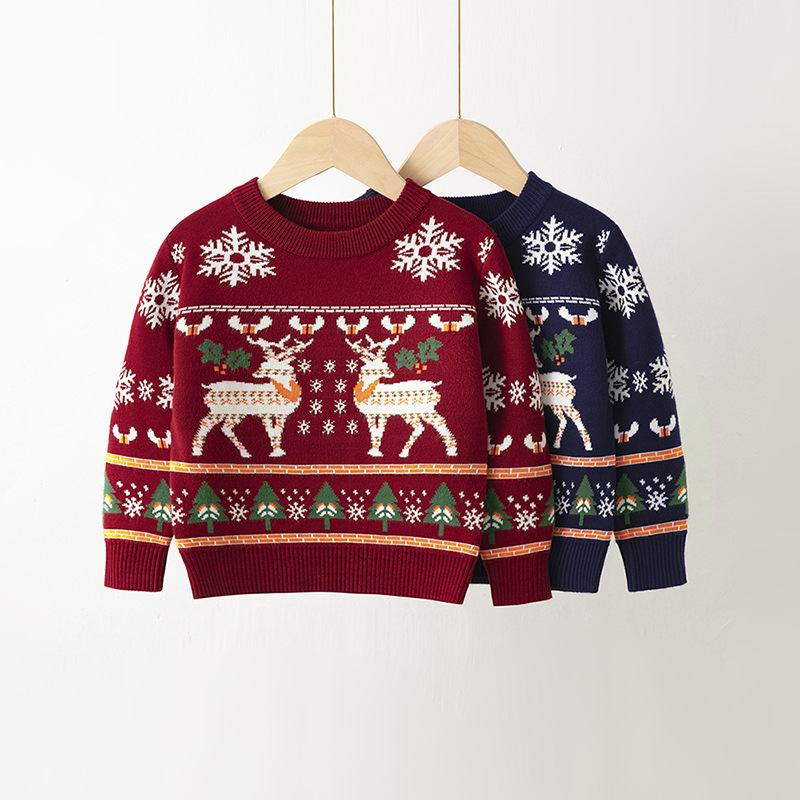 Christmas Fashion Snowman Snowflake Elk Polyacrylonitrile Fiber Hoodies & Knitwears display picture 4