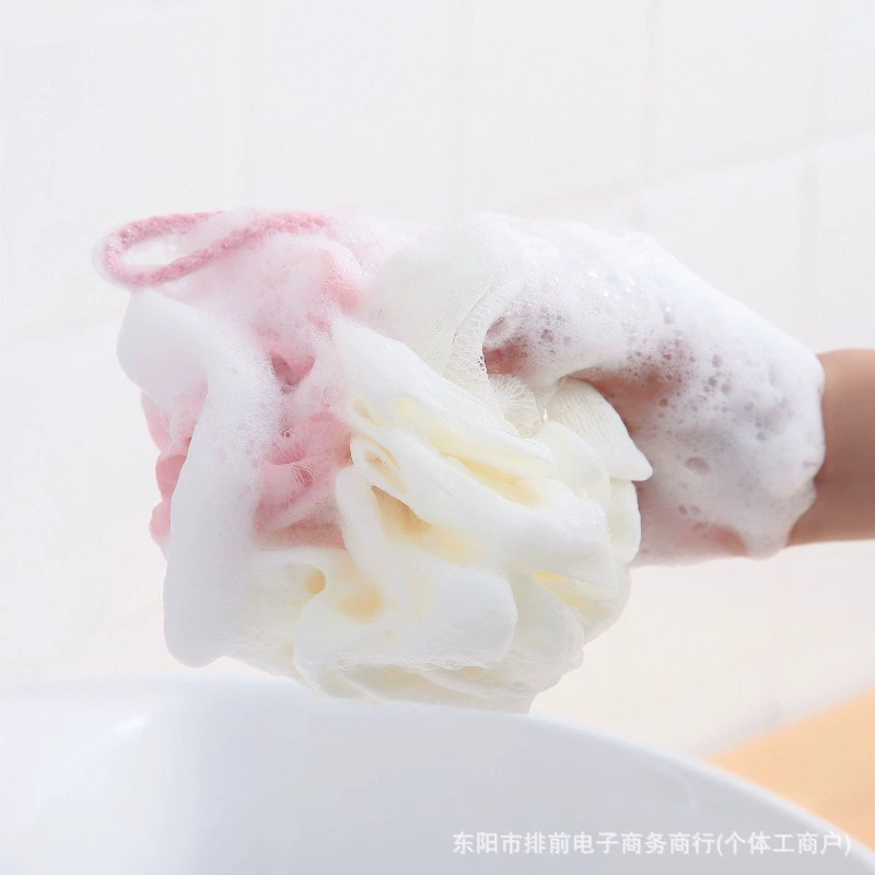 Двухцветный шарик для ванны, мягкий отшелушивающий bath продукт