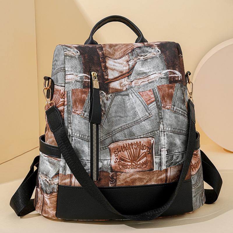 Comercio exterior Amazon nueva mochila antirrobo para mujer PU moda europea y americana viaje al aire libre mochila para mujer de gran capacidad