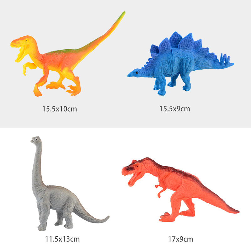 밝은 색 속이 빈 공룡 4 (가방)