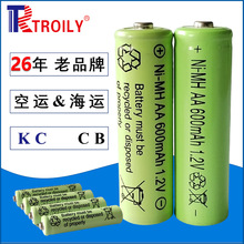 创力镍氢可充电电池 1.2VAA600mAh太阳能灯用5号电池 CB出口认证