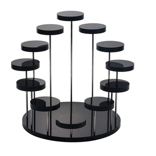 Acrylic display stand ring jewelry display stand multi-layer round jewelry display stand plexiglass simple jewelry