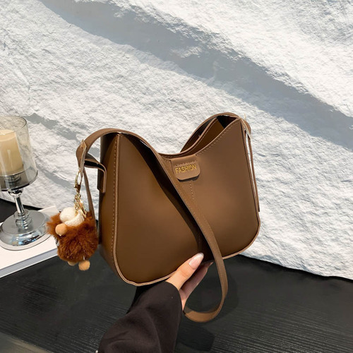 High-quality Retro Women's Handbag 2025 Fashion Versatile Bucket Bag Shoulder and Crossbody Bag