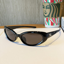 好飒糖果砂黑偏光墨镜男女美式复古骑行眼镜Y2K防紫外线红橙太阳