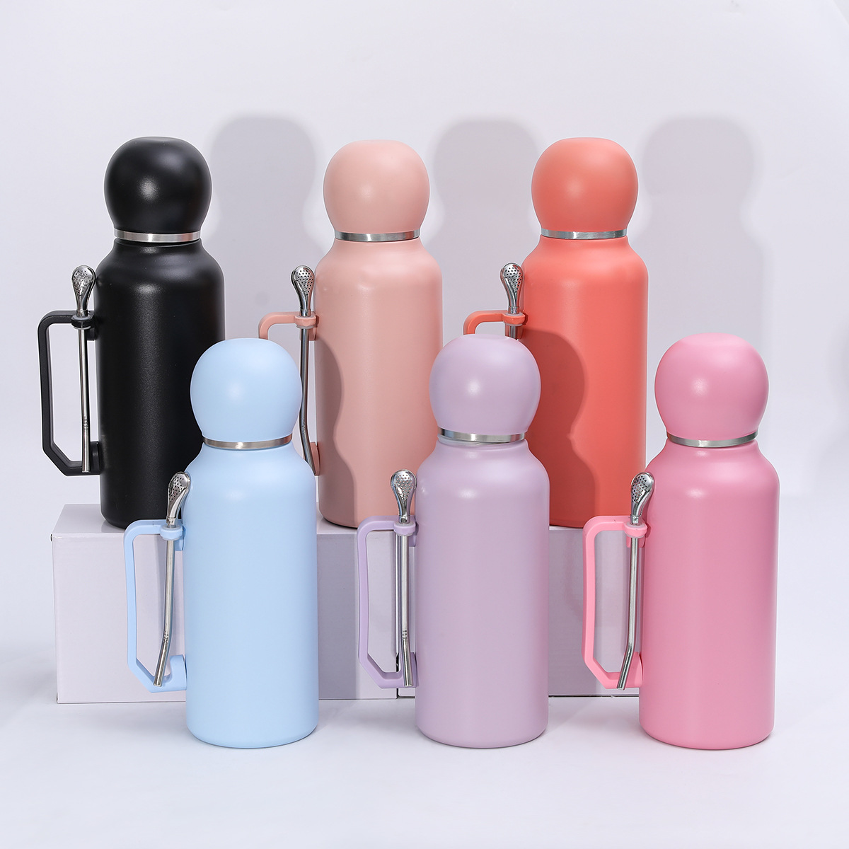 Wow taza de fútbol portátil de gran capacidad personalizada taza de agua deportiva de paja creativa al aire libre taza termo de acero inoxidable 304