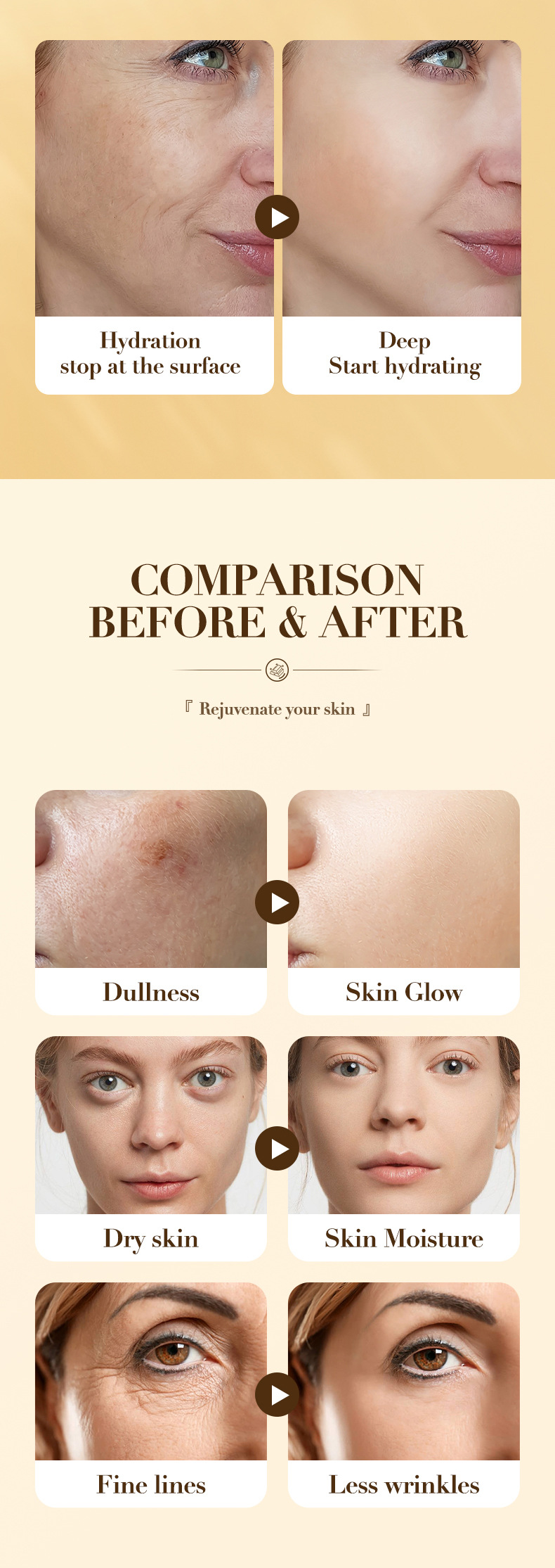  SADOER All Golden Pearl Collagen Whitening&Moisturizing Skin Rejuvenating essence_voghion.com