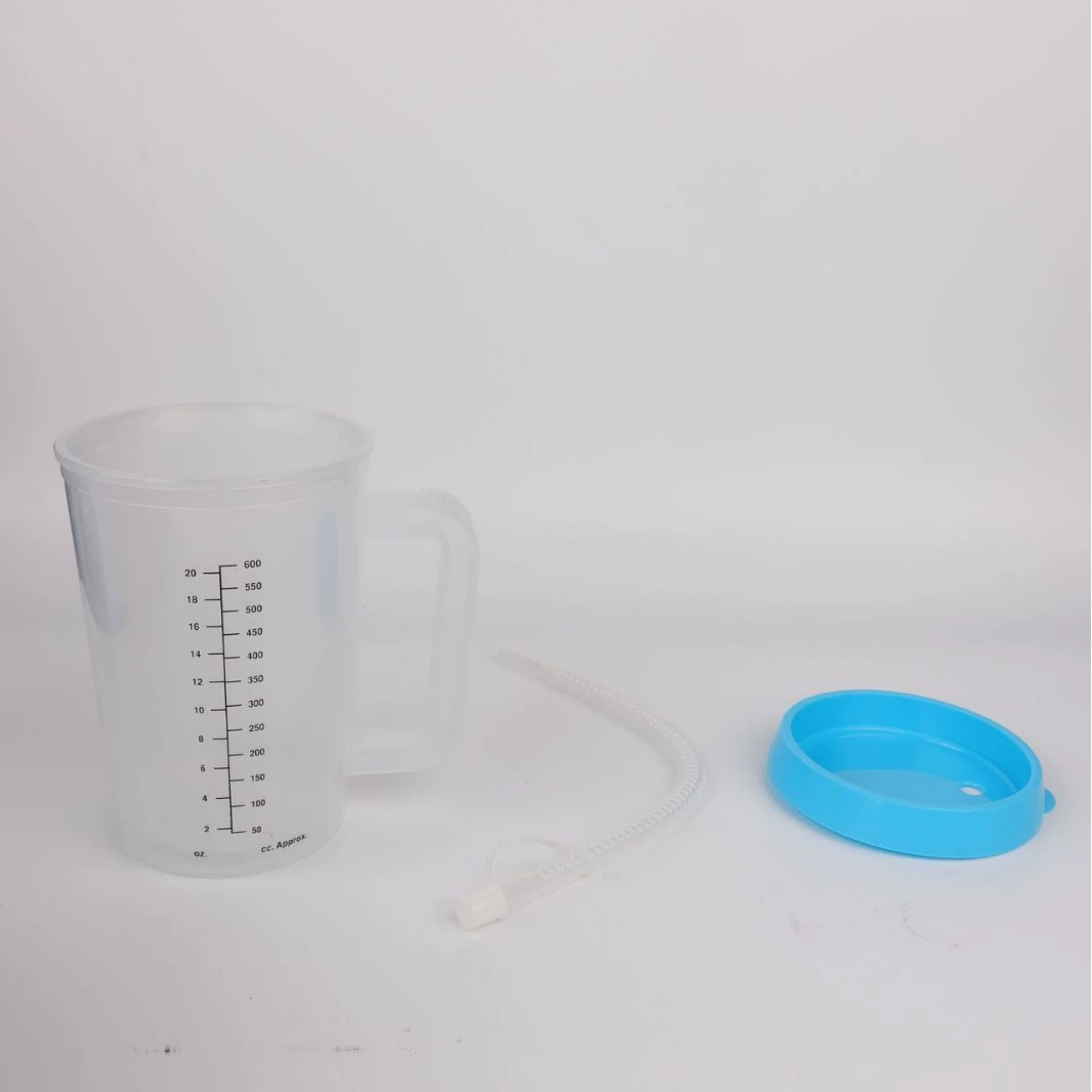 [Горячий товар через границу] Пищевой утолщенный полипропиленовый пластиковый мерный стакан с ручкой, прозрачная градуированная чашка, стакан для ПК, цвет можно настроить