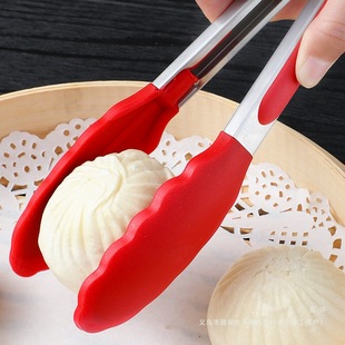 Silicone Clips Food Clips Kitchen Food Grade High Temperature Resistant Commercial Clips Steamed Buns Cooked Food Clips Daily Use Home